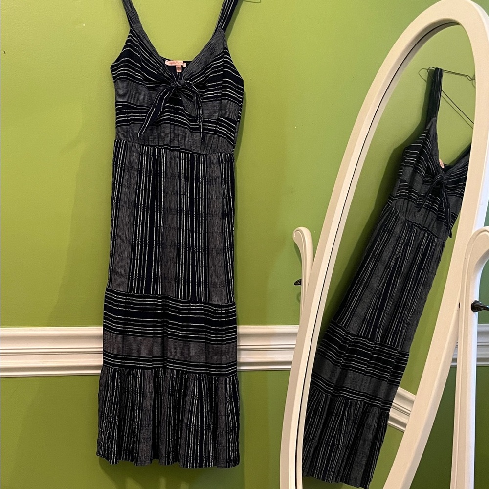 Gibson Latimer Blue & White Striped Sundress